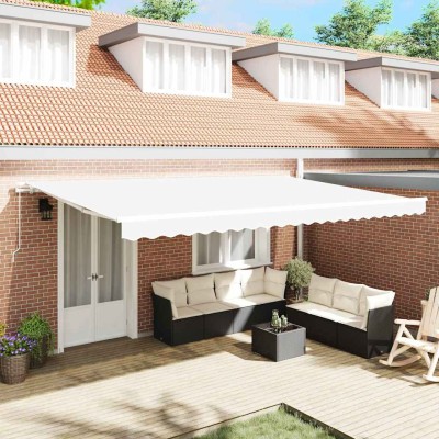 Retractable awning White...