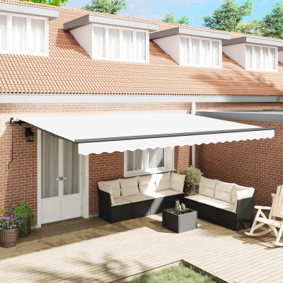 Retractable awning White...