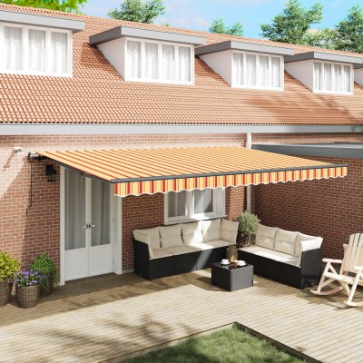 Retractable awning Yellow...