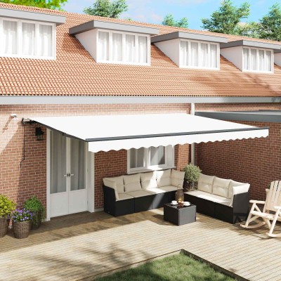 Retractable awning White...
