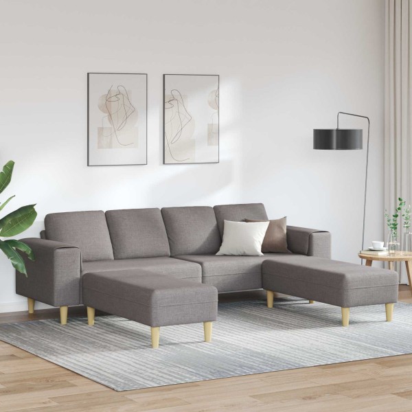 Living room sofa 3 pcs. Tortora Polyester