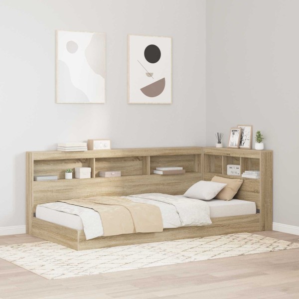 Storage headrest Sonoma oak Treated wood