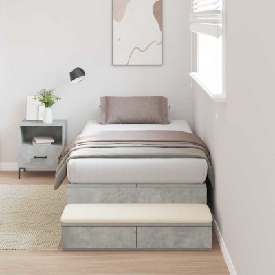 Bed with storage space with...