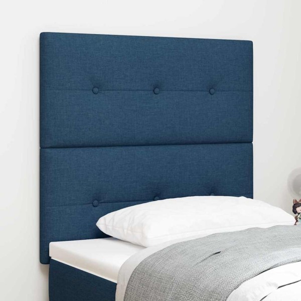 LED headboard with LED strips Blue 100 cm fabric