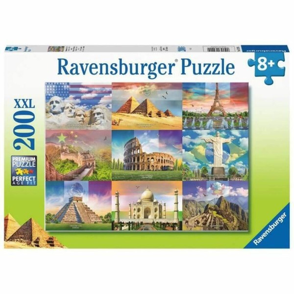 Puzle un domino komplekts Ravensburger 13290 XXL Monumentos del mundo 200 Daudzums
