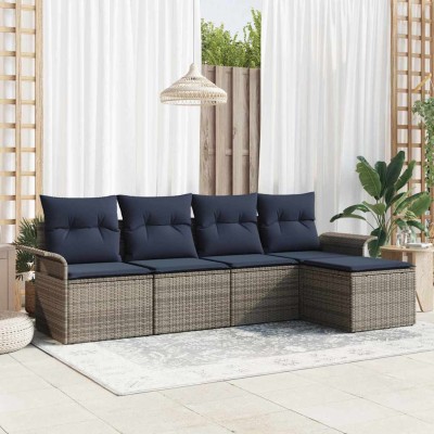 Garden Sofa Set 5 pcs. Gray...
