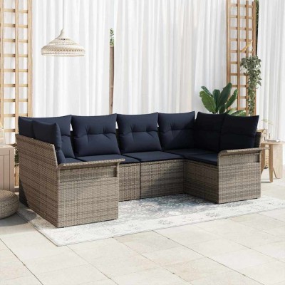 Garden Sofa Set 6 pcs. Gray...