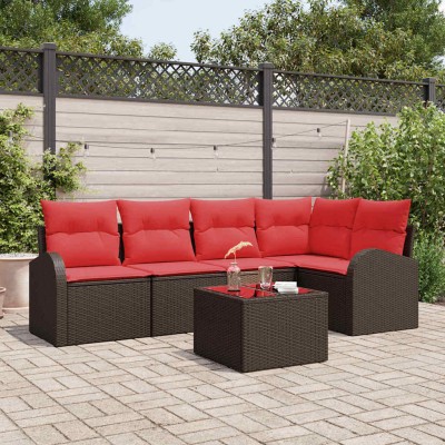 Garden Sofa Set Brown...