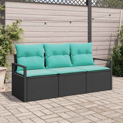 Sofa set 3 pcs. Black...