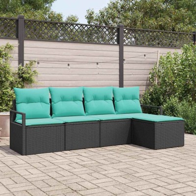 Sofa set 5 pcs. Black...