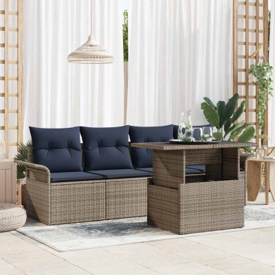 Garden Sofa Set 5 pcs. Gray...