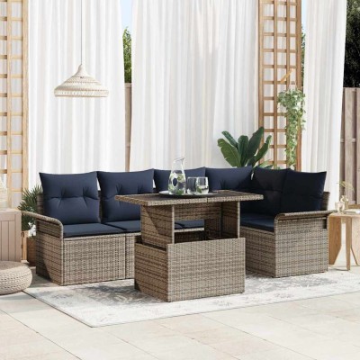 Garden Sofa Set 6 pcs. Gray...