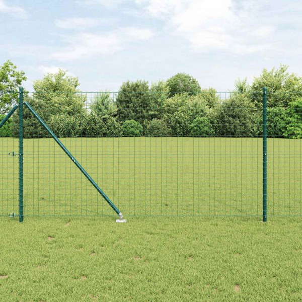 Ground spike fence post 52 pcs. Green