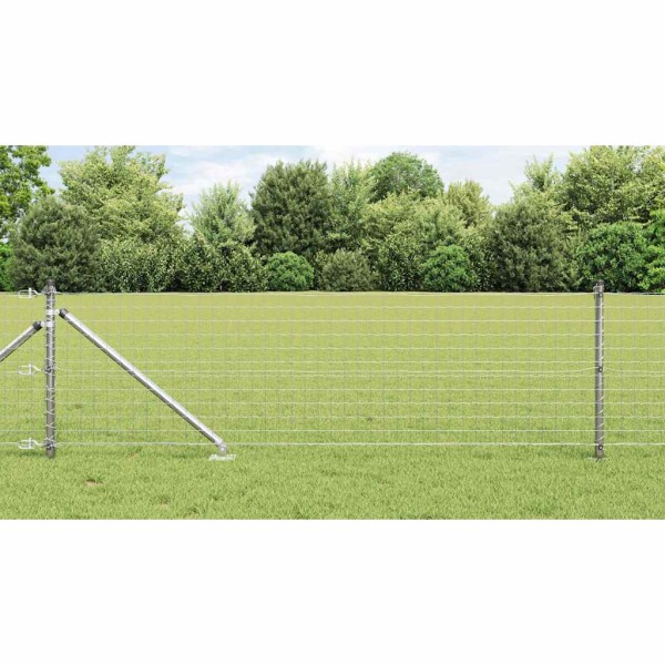 Ground spike fence post 26 pcs. Silver