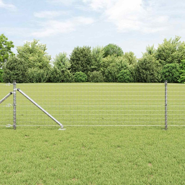 Ground spike fence post 26 pcs. Silver