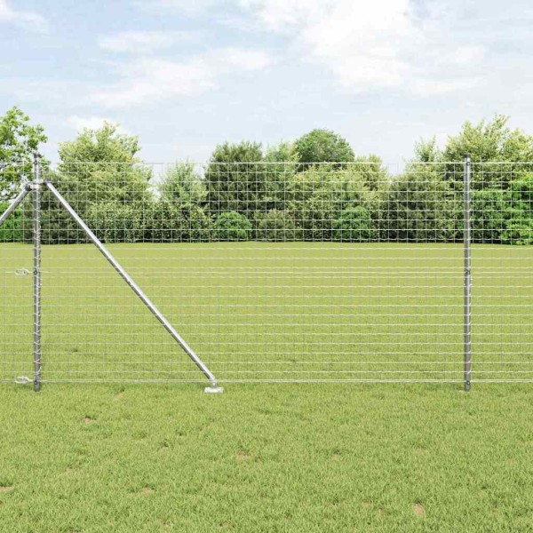Ground spike fence post 26 pcs. Silver