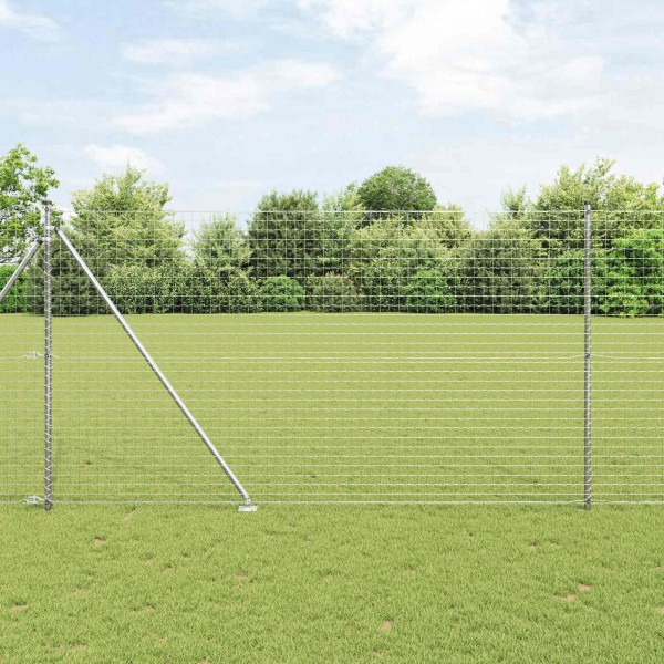 Ground spike fence post 26 pcs. Silver
