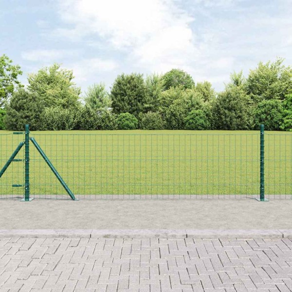Fence post with concrete foundation 26 pcs. Green
