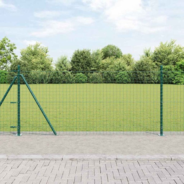 Fence post with concrete foundation 52 pcs. Green