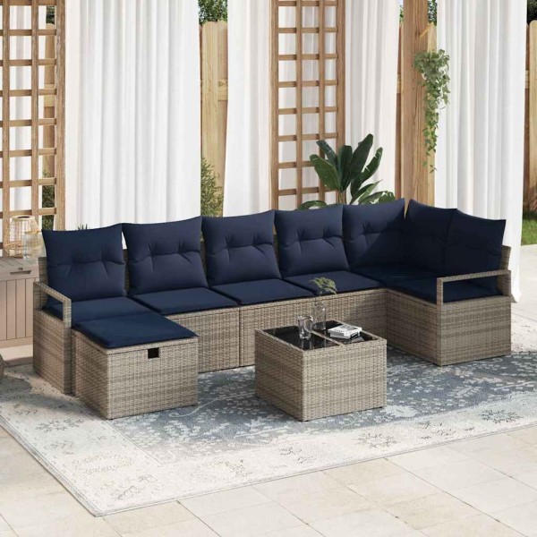 Sofa set 8 pcs. 7-Number of seats