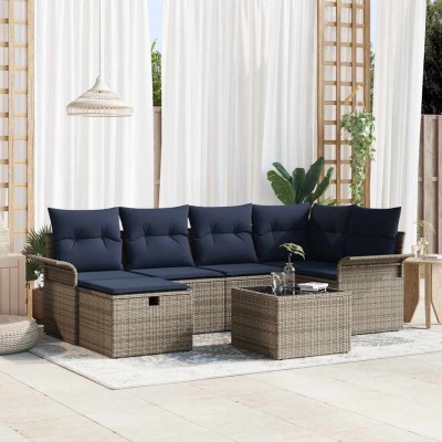 Garden Sofa Set 7 pcs. Poly...