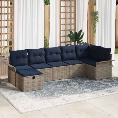 Garden Sofa Set 7 pcs. Poly...
