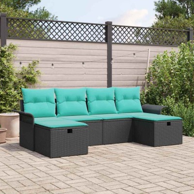 Garden Sofa Set 6 pcs. Poly...