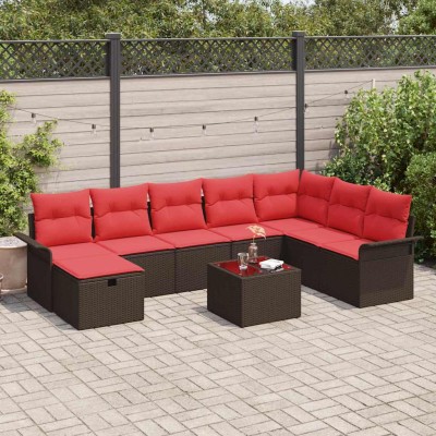 Garden Sofa Set 9 pcs. Poly...