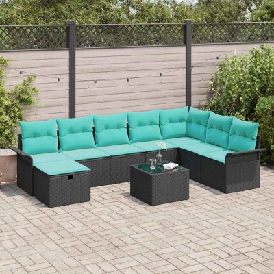 Garden Sofa Set 9 pcs. Poly...