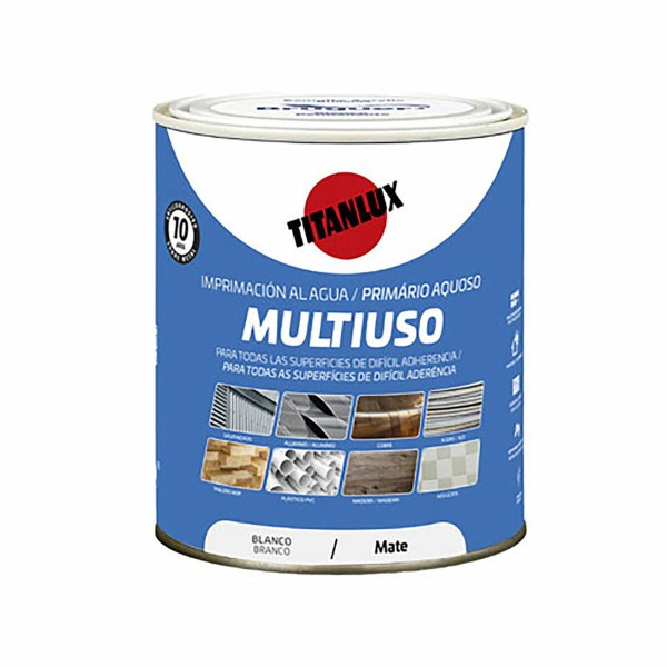 Gruntskrāsa Titanlux Balts Matt 750 ml