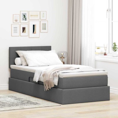 LED storage bed with...