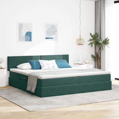 LED storage bed with...