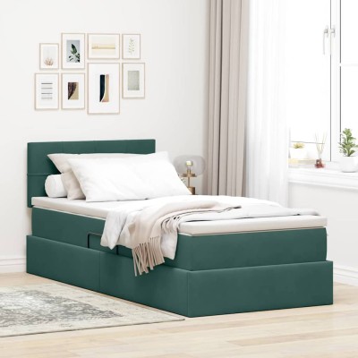 LED storage bed with...