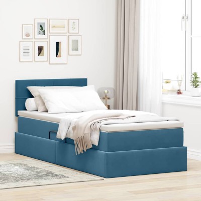 LED storage bed with...