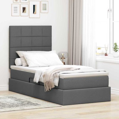LED storage bed with...