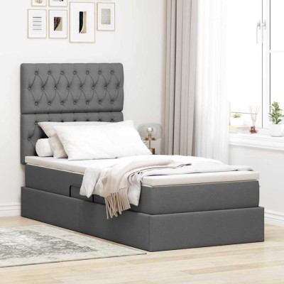 LED storage bed with...