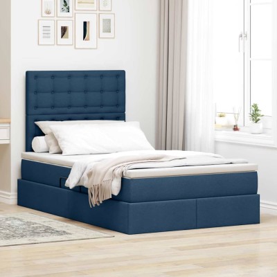 LED storage bed with...