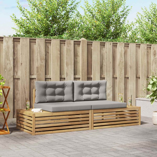 2 pcs. Outdoor sofa set Polyester White