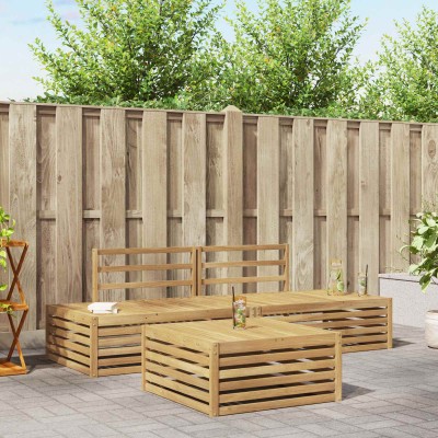 4 pcs. Outdoor sofa set White