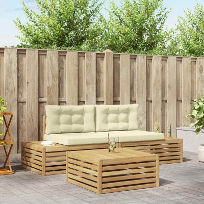 4 pcs. Outdoor sofa set White