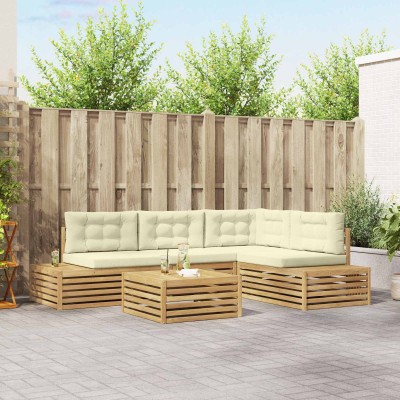 6 pcs. Outdoor sofa set White