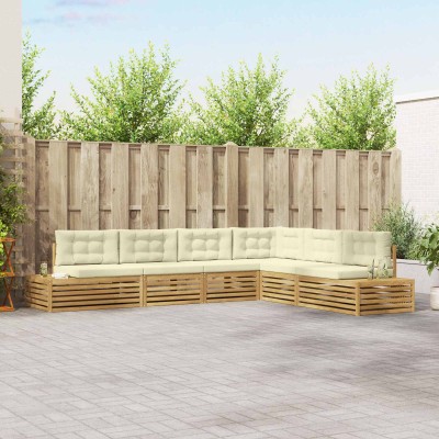 7 pcs. Outdoor sofa set White