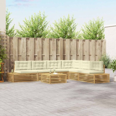 8 pcs. Outdoor sofa set White