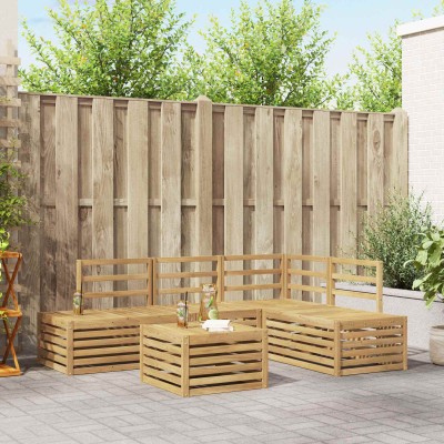 Outdoor sofa set 5 units White