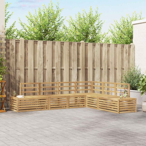 Outdoor sofa set 6 Unit White