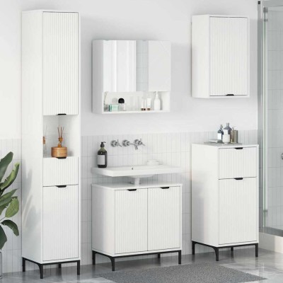 Bathroom furniture set with...