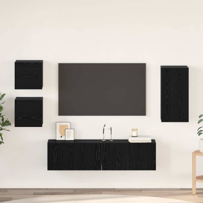 TV cabinet set 5 pcs. Black...