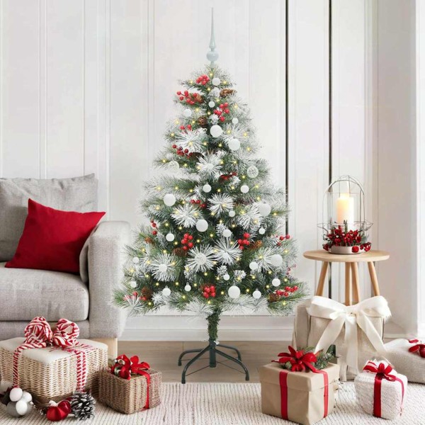 Artificial Christmas tree Green and white 150 cm