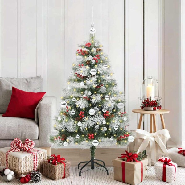 Artificial Christmas tree Green and white 150 cm