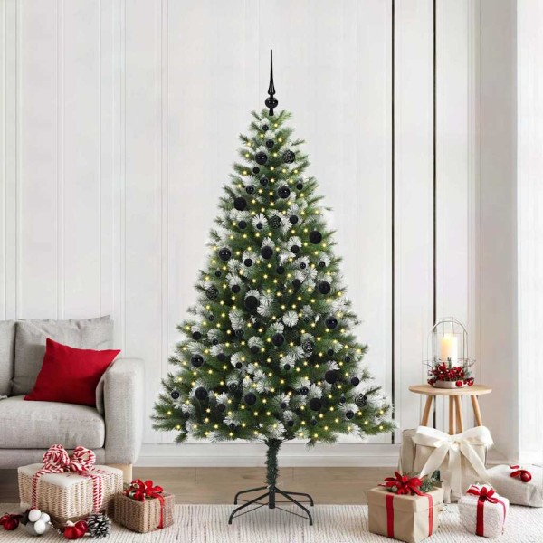 Artificial Flexible Christmas tree with padded snow 210 cm
